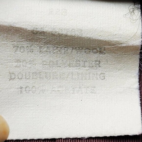 Vintage Dior Sport Wool Plaid Skirt Brown Size 12 - Picture 9 of 9